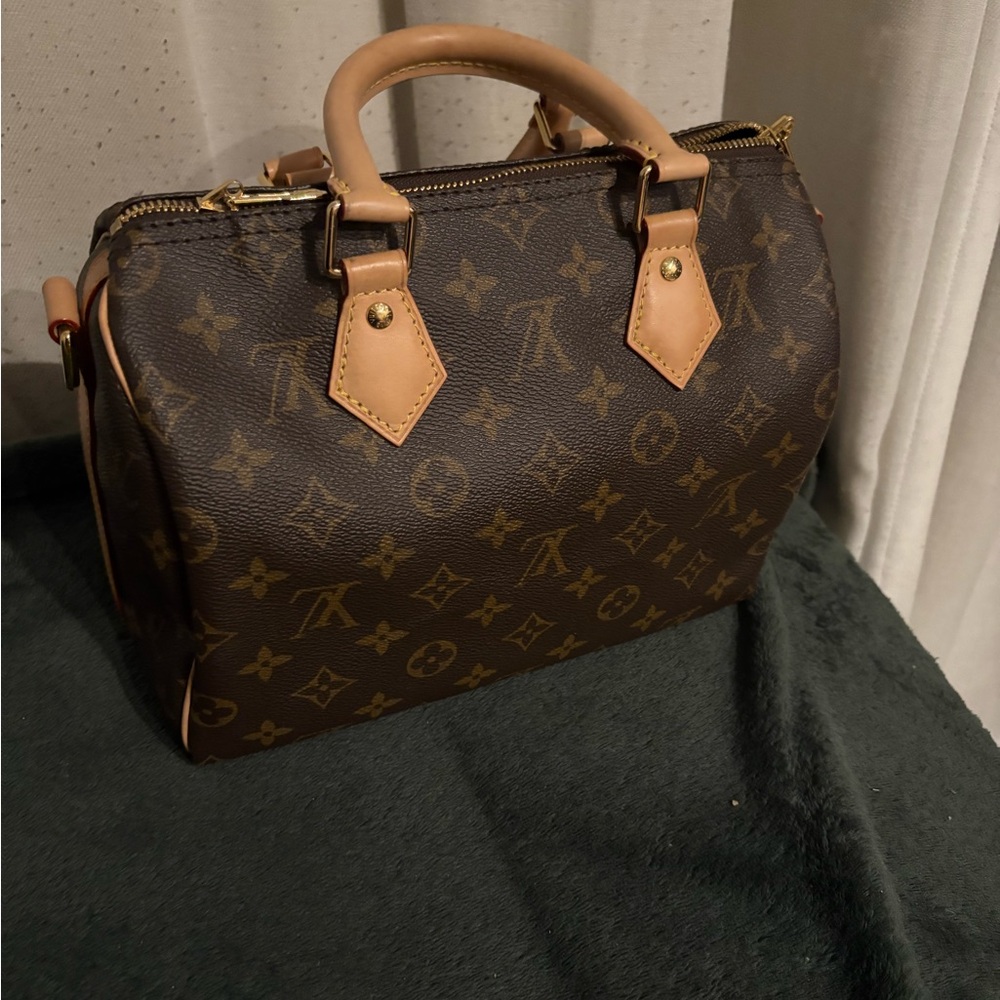 Louis Vuitton Brown Monogram Speedy 25